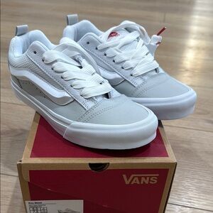 Vans Classic Gray and White Sneakers